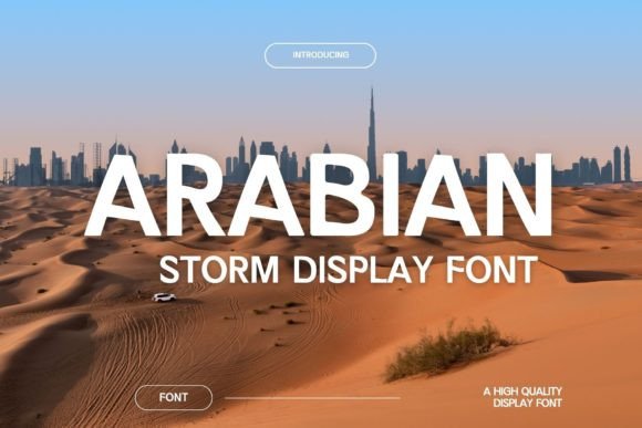 Arabian Storm: A Bold Display Font for Adventure Campaigns