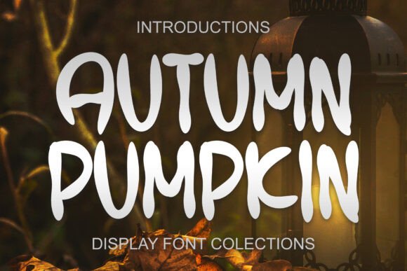 Autumn Pumpkin Font for Creative Makers