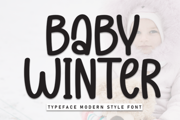 Baby Winter: A Handwritten Display Font for Cozy Editorial Design