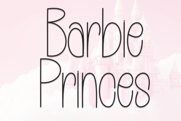 Barbie Princes Font for Creative Projects