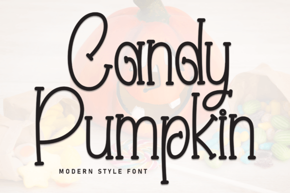 Candy Pumpkin Font for Creative Design