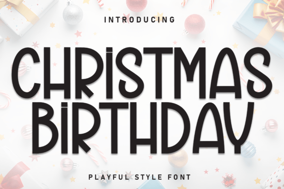 Christmas Birthday Font