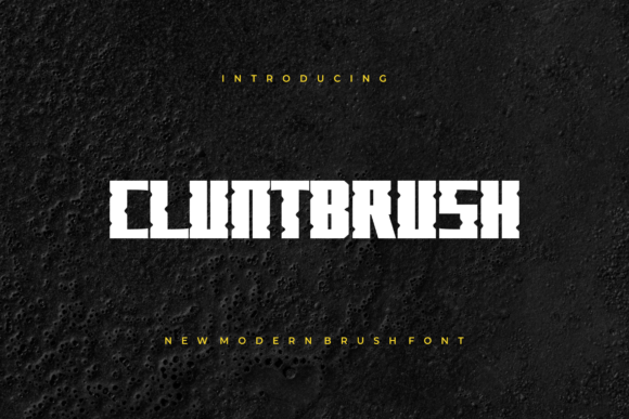 Cluntbrush Font: Bold Display for Branding