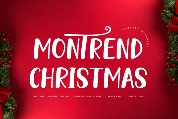 Elevate Web Headers with Montrend Christmas Typeface