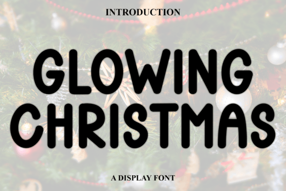 Glowing Christmas Font for Festive Campaigns