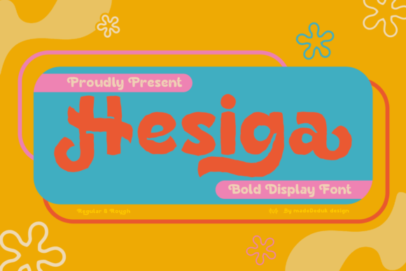 Hesiga: A Retro Display Font for Business Branding