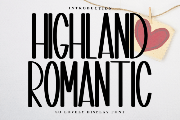 Highland Romantic: A Timeless Display Font for Web Headers