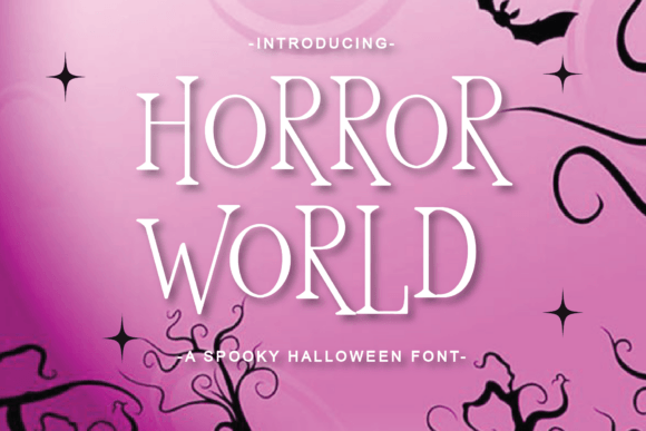 Horror World Font for Halloween Branding