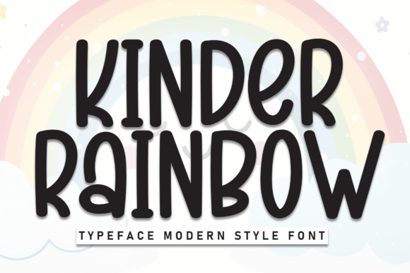 Kinder Rainbow: A Playful Display Font for Fun Campaigns