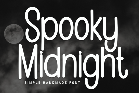 Midnight Spooky Font for Halloween Creations