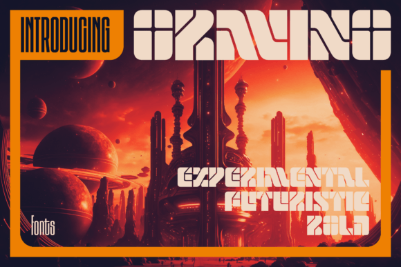 Oravino: A Futuristic Display Font for Modern Editorial Design