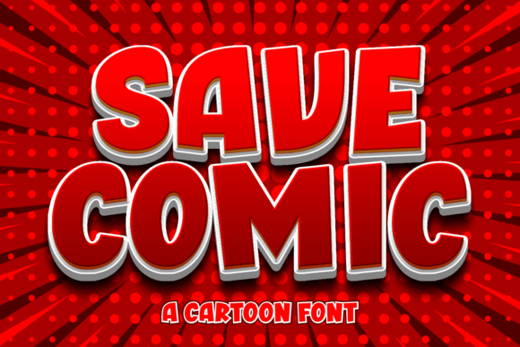 Save Comic: The Bold Display Font for Viral Marketing