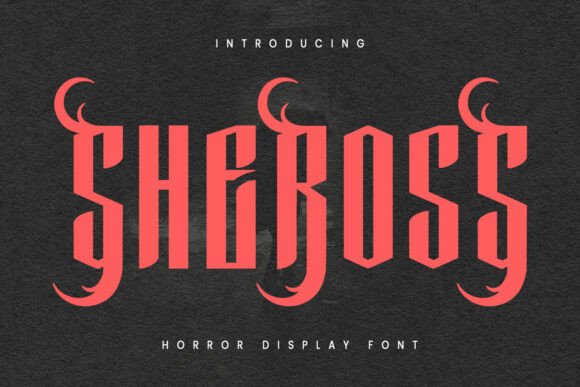 Sheross: A Spooky Display Font