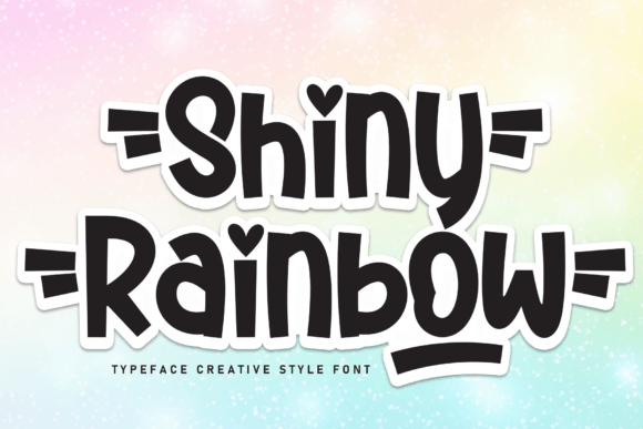 Shiny Rainbow Font for Bold Branding