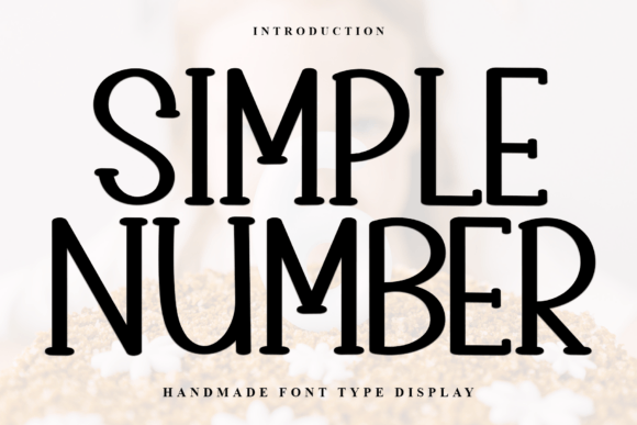 Simple Number Font for Business Branding