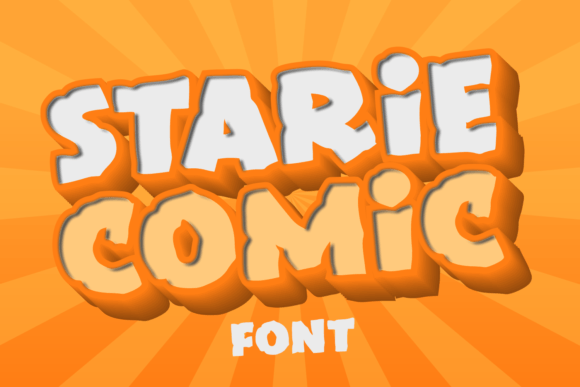 Starie Comic: A Soft Display Font for Editorial Joy