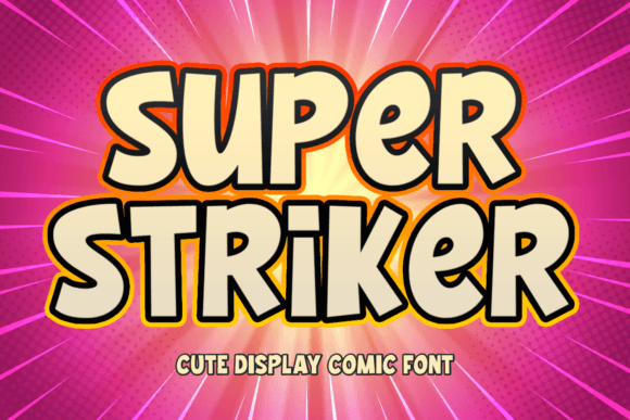 Super Striker: The Playful Display Font for Viral Campaigns