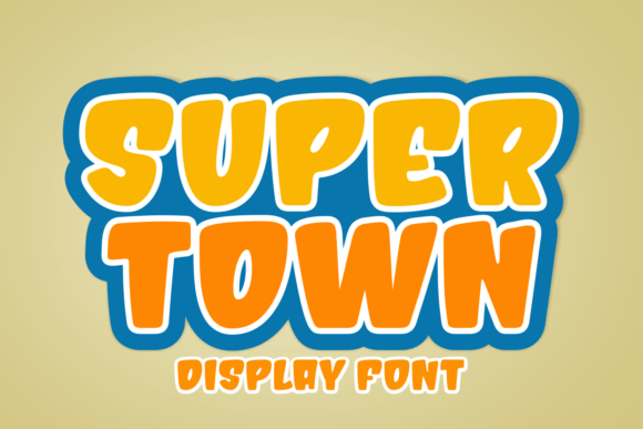 Super Town: A Bold Display Font for Memorable Branding