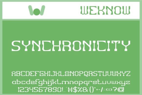 Synchronicity Font Review