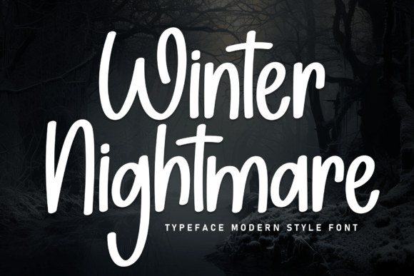 Winter Nightmare Font: A Bold Choice for Spooky Branding